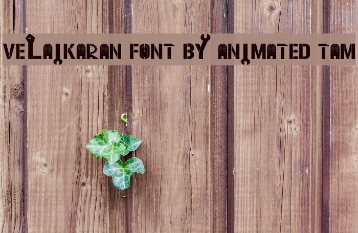 Velaikaran Font By Animated Tam Example 1