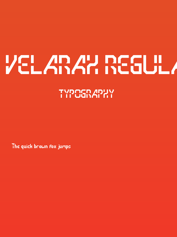 Velarah Regular Poster