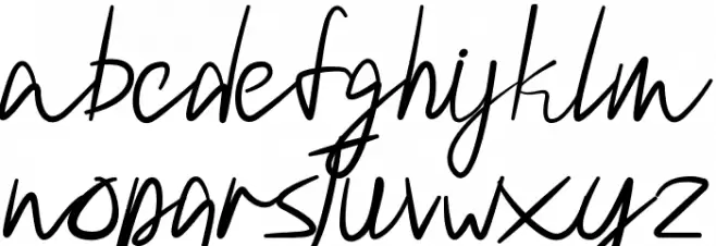 Velasquis TamyraDemo Script Caratteri MINUSCOLO