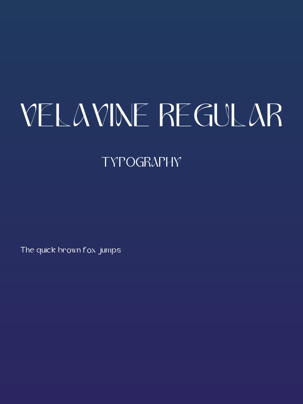 Velavine Regular Poster