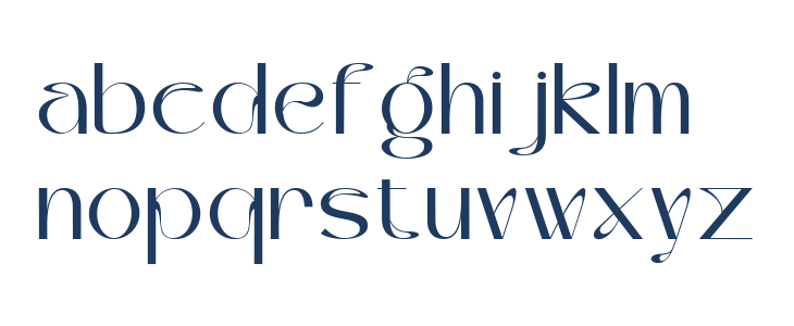 Velavine Regular Lowercase