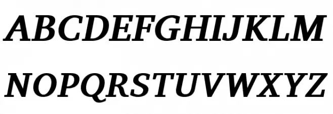 Veleka-BoldItalic Schriftart Groß