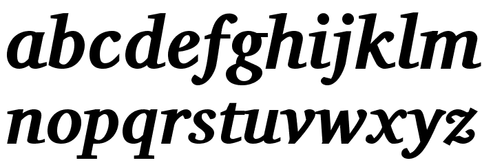 Veleka-BoldItalic Font LOWERCASE