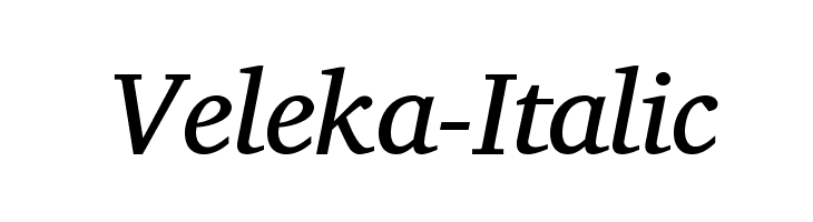 Veleka-Italic Fuentes