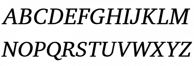 Veleka-Italic Schriftart Groß