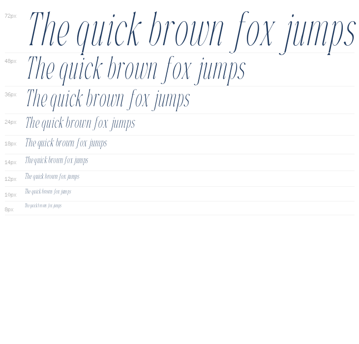 Veliora Demo Italic Waterfall