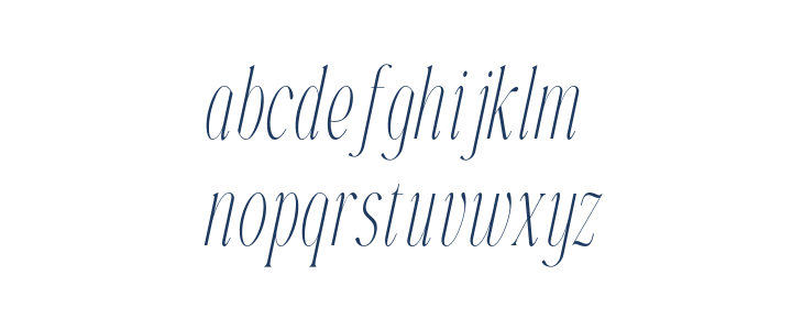 Veliora Demo Italic Lowercase