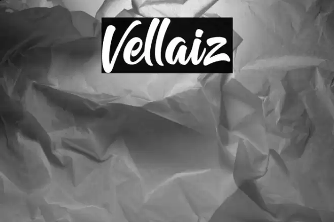 Vellaiz Font examples