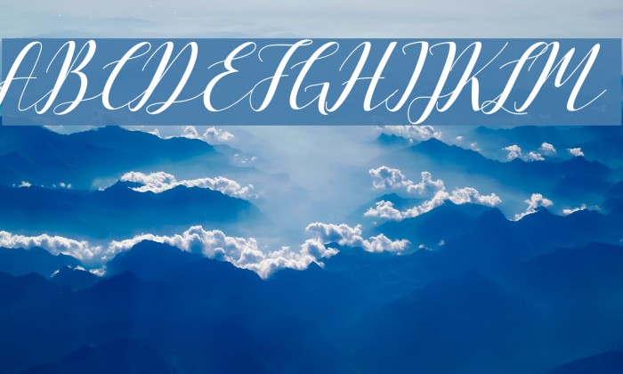 VellesaScript Font examples