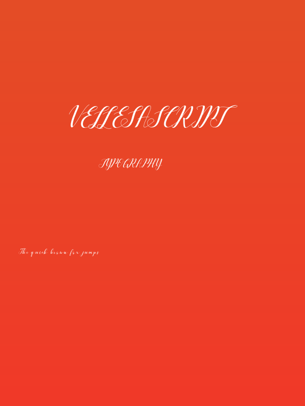 VellesaScript Poster