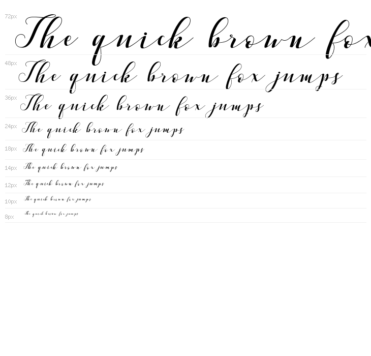 VellesaScript Waterfall