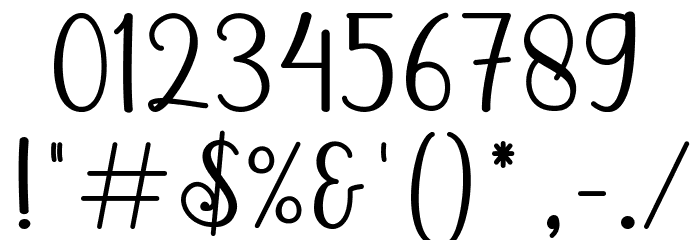 Vellita Font OTHER CHARS