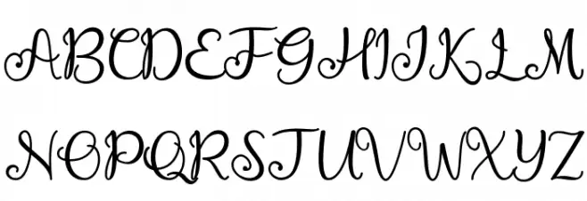 Vellita Schriftart Groß