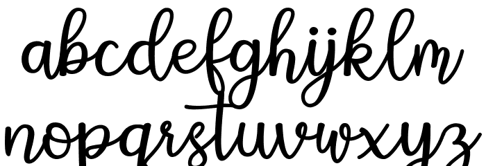 Vellita Font LOWERCASE