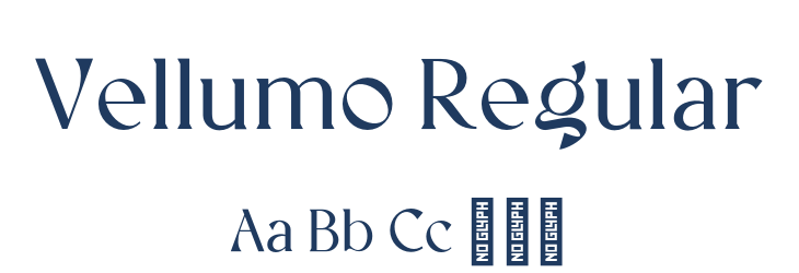 Vellumo Regular Font Preview