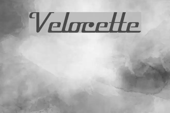 Velocette Font examples