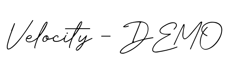 Velocity - DEMO  Fuentes Gratis Descargar