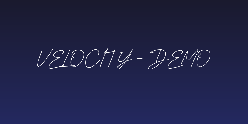 Velocity - DEMO Social Header