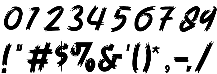 Velocity Vipers Font OTHER CHARS
