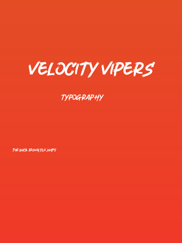 Velocity Vipers Poster