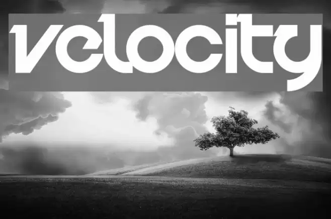 Velocity Font examples
