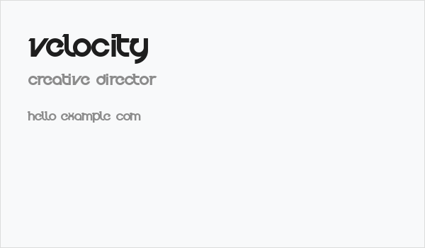 Velocity Business Card