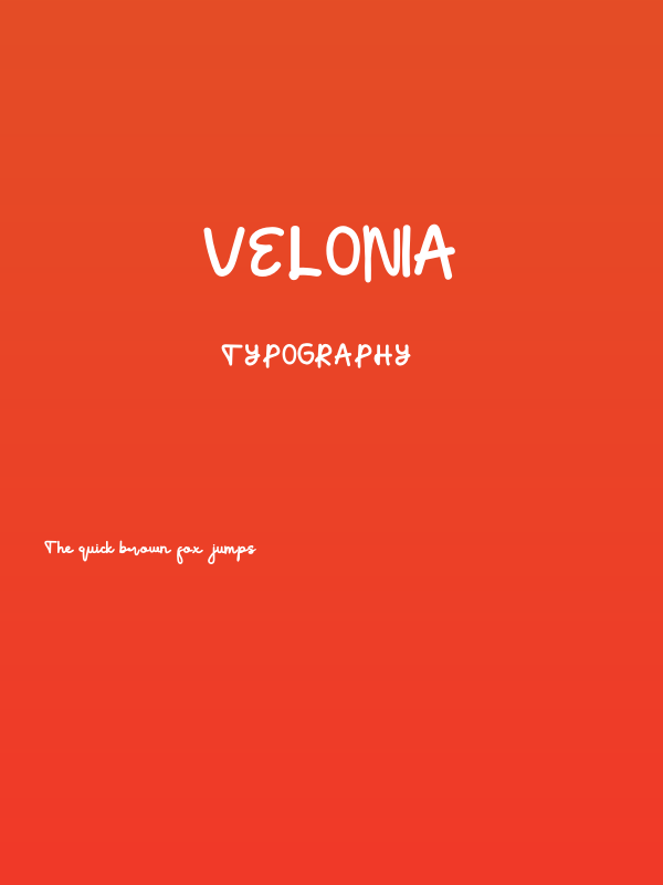 Velonia Poster
