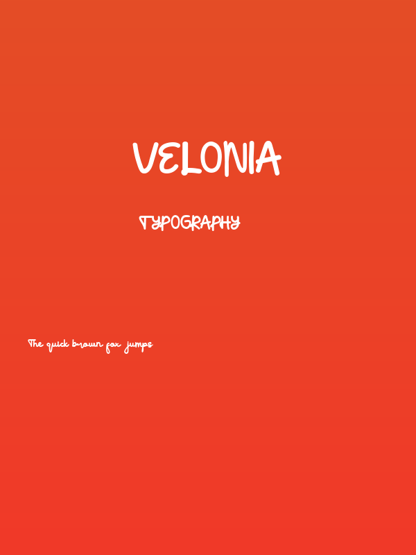Velonia Poster