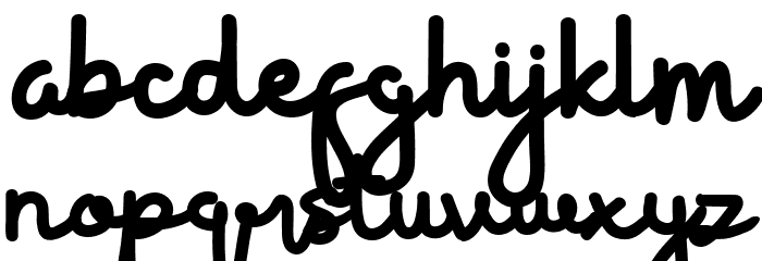 Velonia Font LOWERCASE