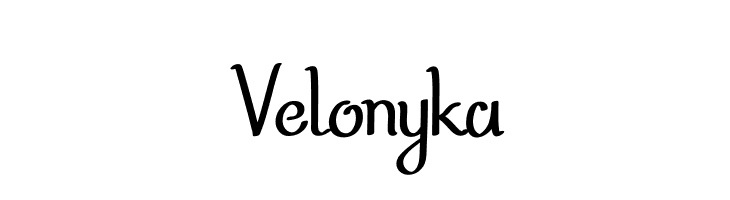 Velonyka  नि: शुल्क फ़ॉन्ट्स डाउनलोड