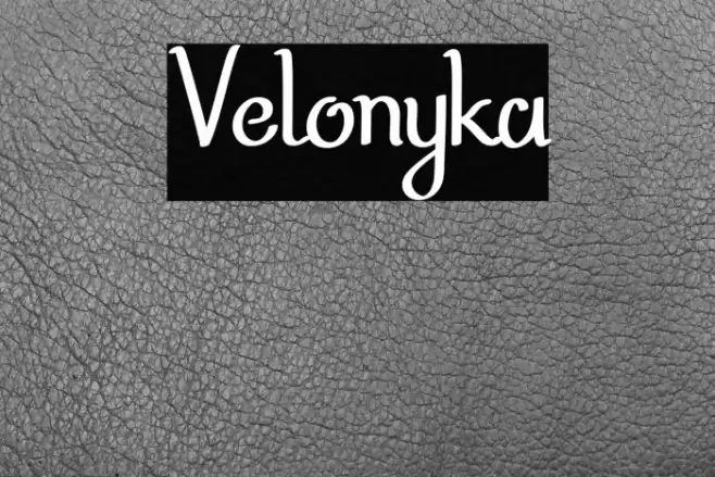 Velonyka Font examples