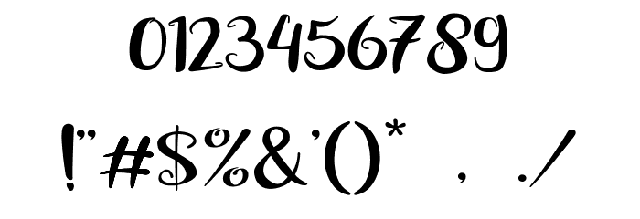 Velosia Font OTHER CHARS