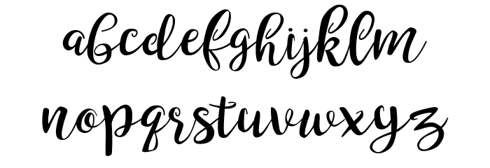 Velosia Font LOWERCASE