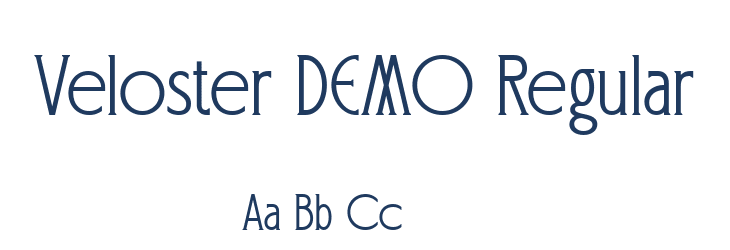 Veloster DEMO Regular Font Preview