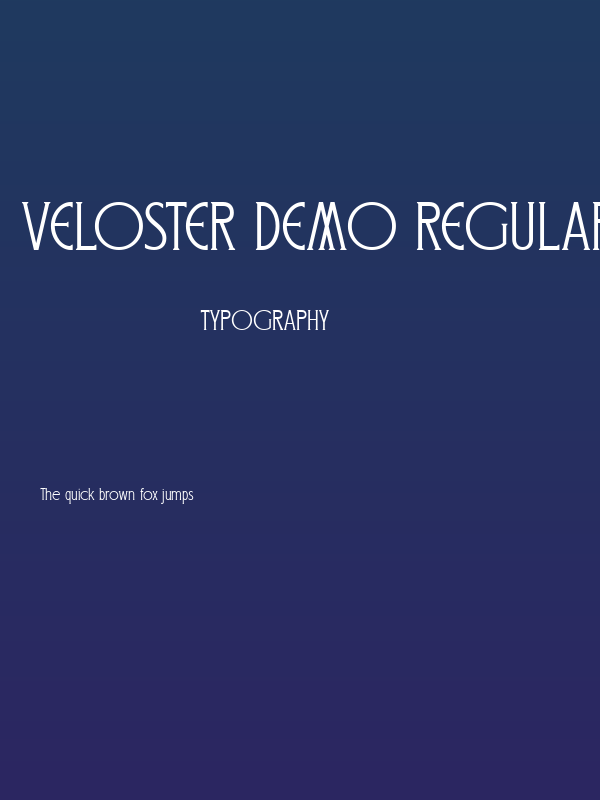 Veloster DEMO Regular Poster