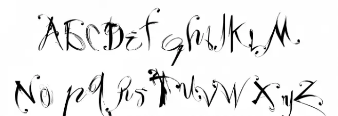 Velour Schriftart Groß