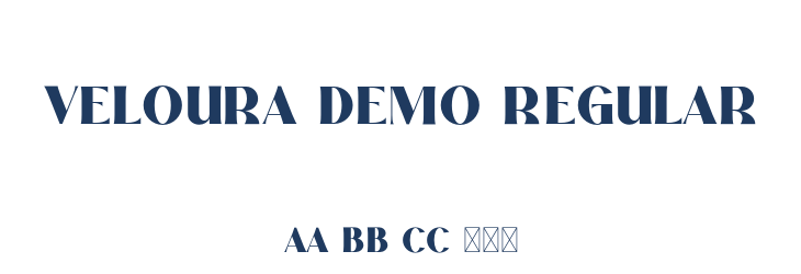 Veloura Demo Regular Font Preview