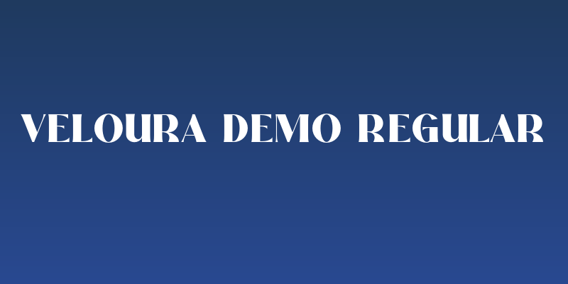 Veloura Demo Regular Social Header