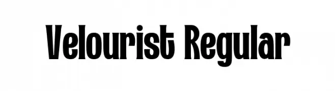Velourist Regular  Descarca Fonturi Gratis