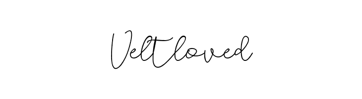 Veltloved Schriftart