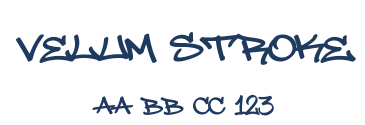 Velum Stroke Font Preview