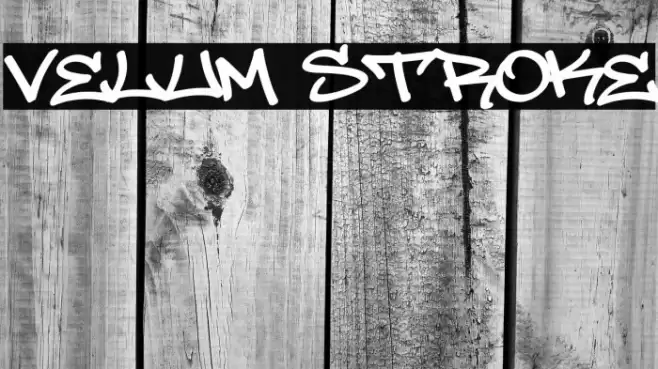Velum Stroke Font examples