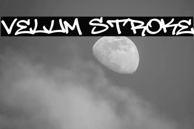 Velum Stroke Font examples