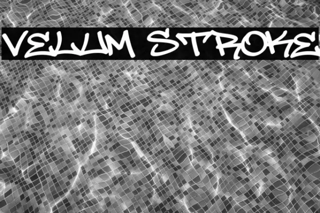 Velum Stroke Font examples