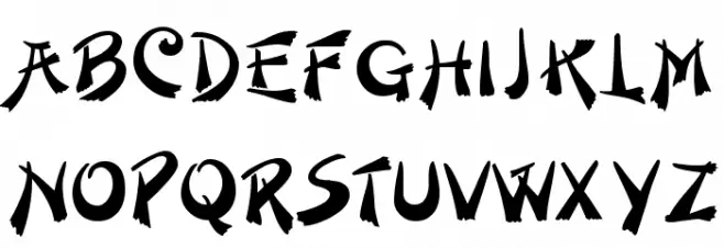 Veluvana フォント 大文字