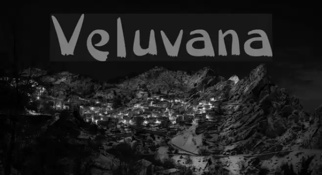 Veluvana Font examples