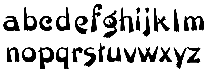 Veluvana Font LOWERCASE
