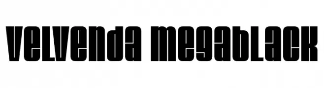 Velvenda Megablack  Descarca Fonturi Gratis