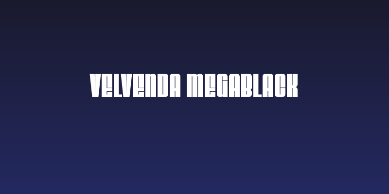 Velvenda Megablack Social Header