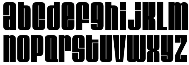 Velvenda Megablack フォント 小文字
